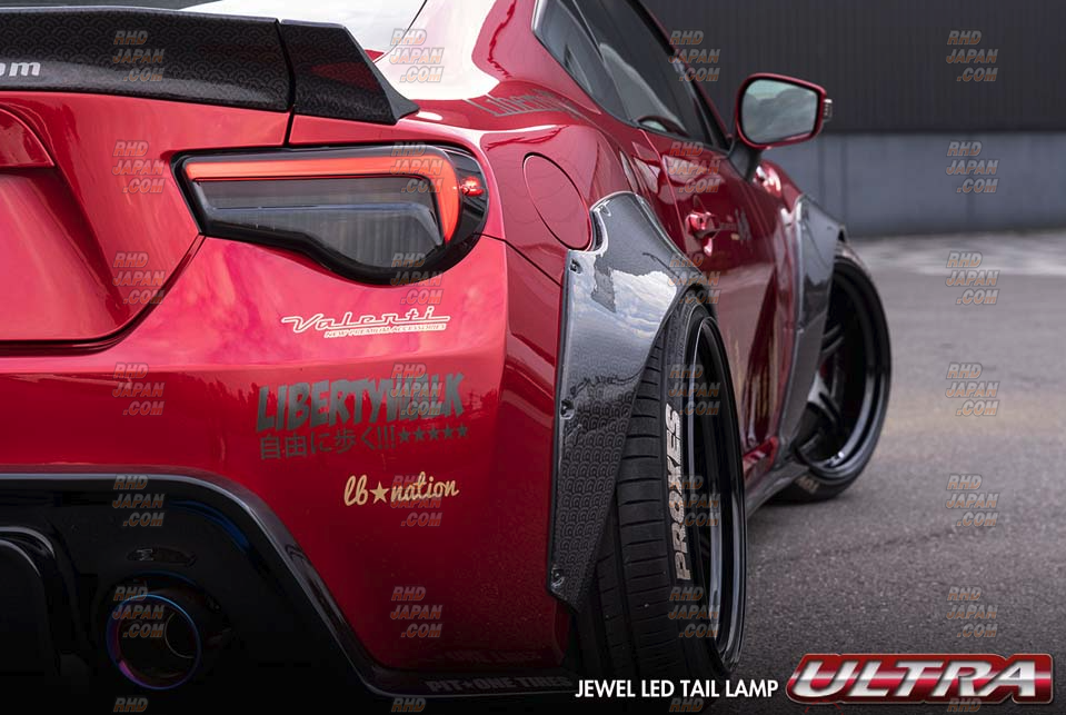 Valenti Jewel LED Tail Lamp Ultra Set Light Smoke X Black Chrome